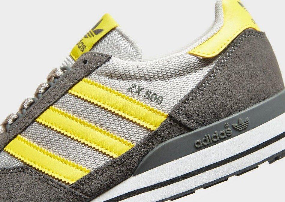 ZX 500 in Grau und Gelb Seitenansicht