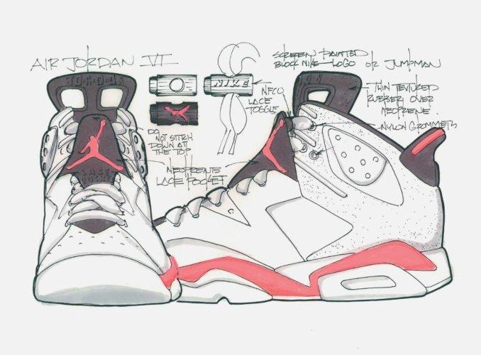 Air Jordan VI Sketch