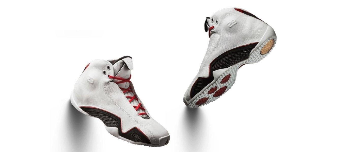 Air Jordan XXI white / Black - Red