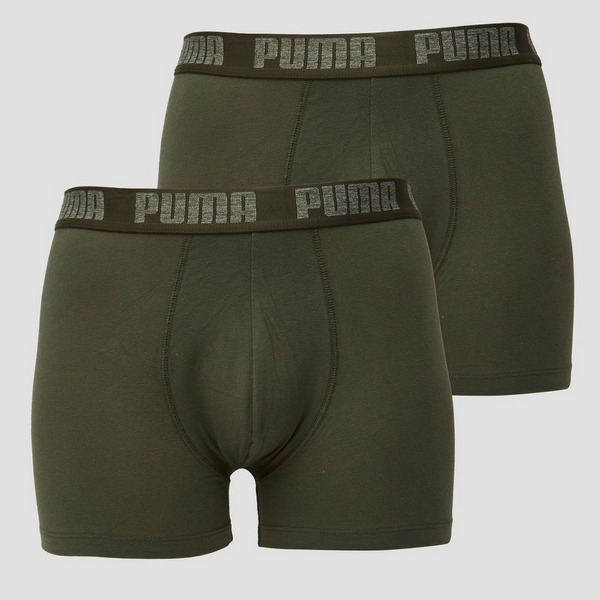 PUMA Basic Boxershort Voor in het Groen voor heren Heren Kleding voor voor Ondergoed voor Boxershorts 