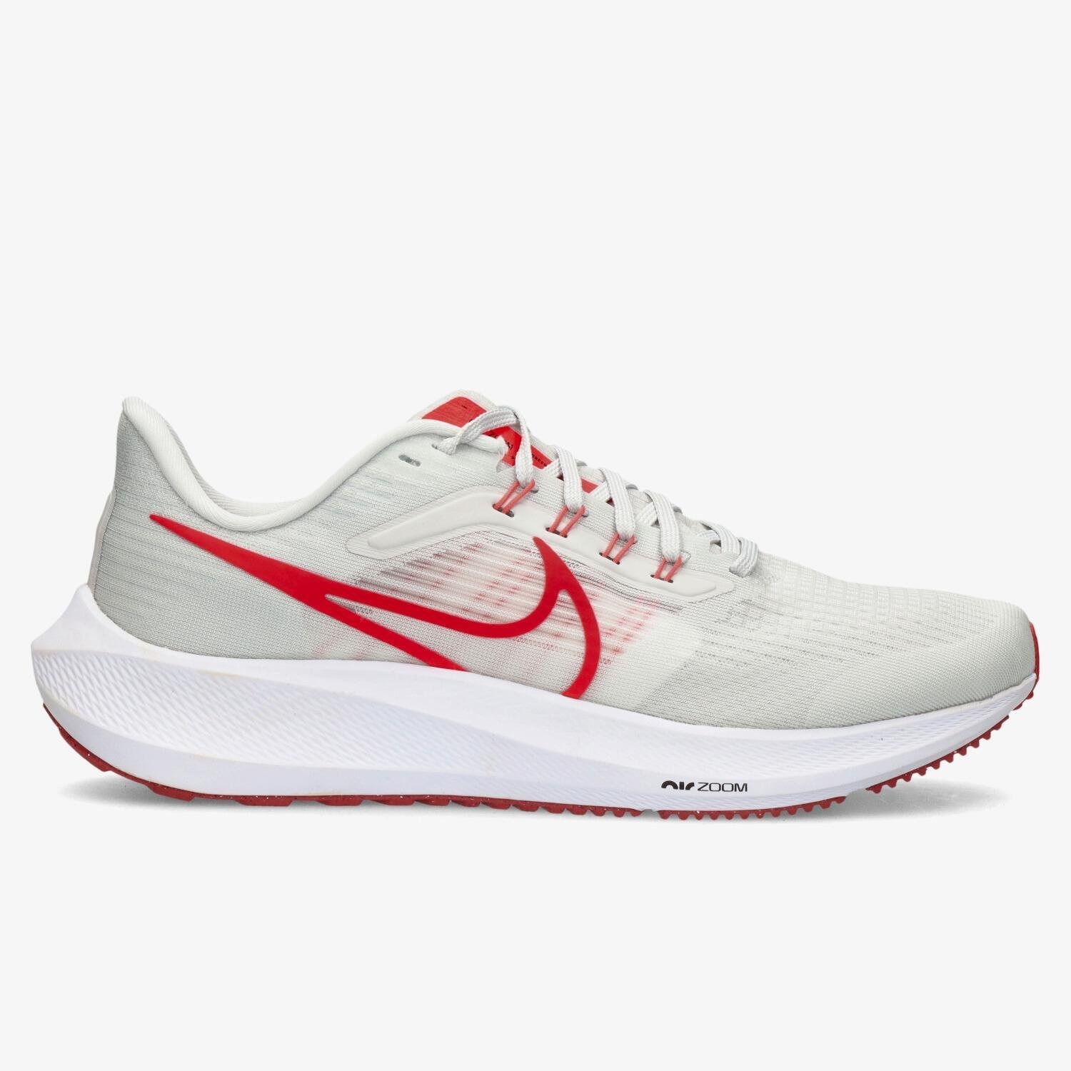 Nike Nike air zoom pegasus 39 hardloopschoenen wit/rood heren heren