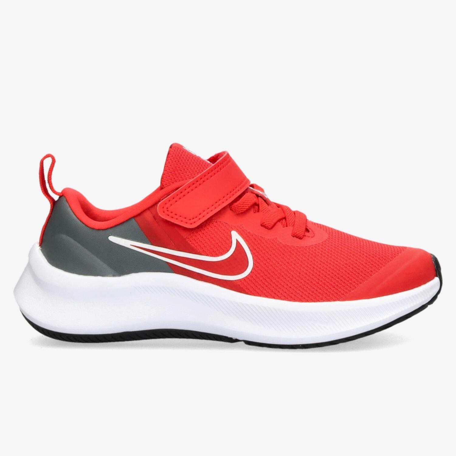 Nike Nike star runner 3 hardloopschoenen rood/grijs kinderen kinderen