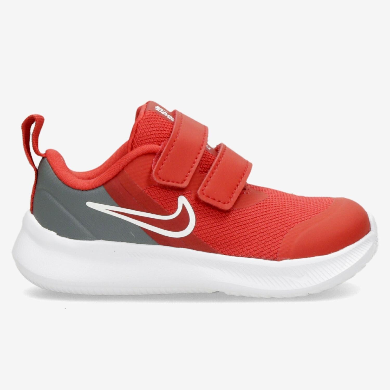 Nike Nike star runner 3 hardloopschoenen rood/grijs kinderen kinderen