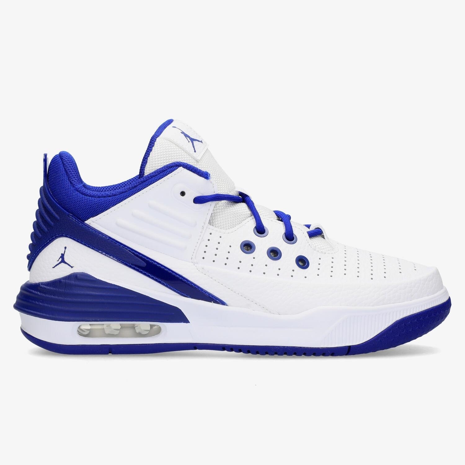 Nike Nike jordan max aura 5 basketbalschoenen wit/blauw kinderen kinderen