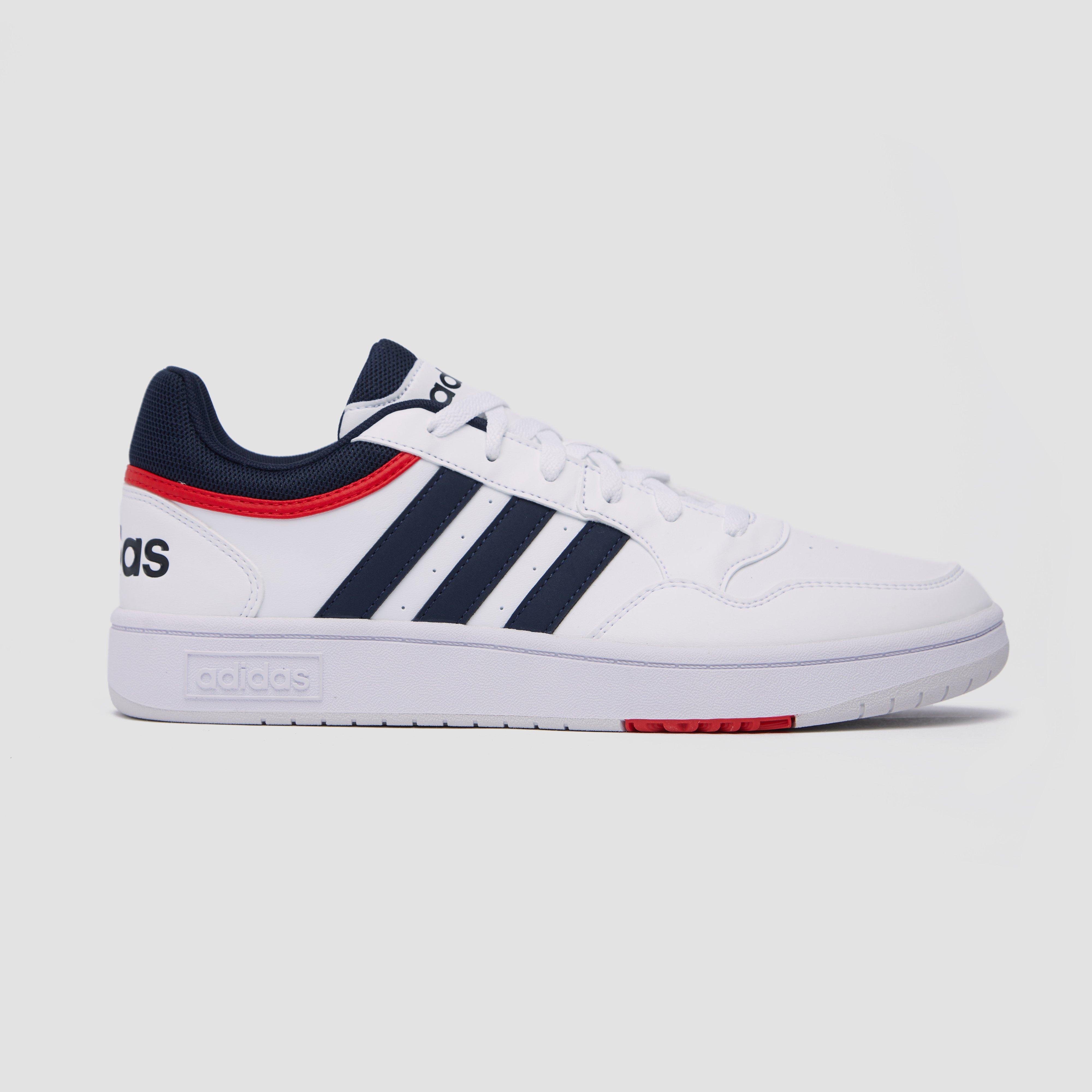 Koe Meestal Kosmisch ADIDAS HOOPS 3.0 SNEAKERS WIT/ROOD HEREN