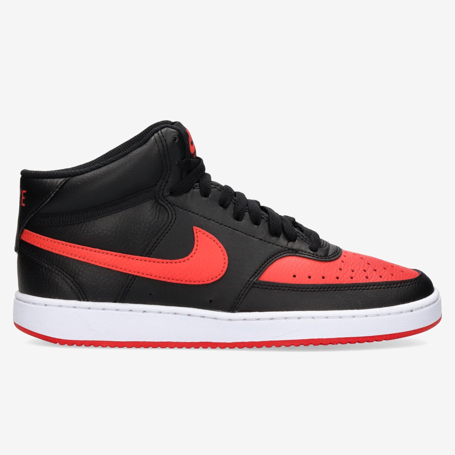 Nike Court Vision Mid heren sneaker - Zwart rood - Maat 43