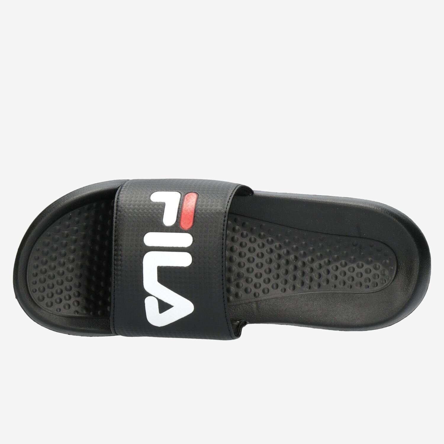 fila slippers black
