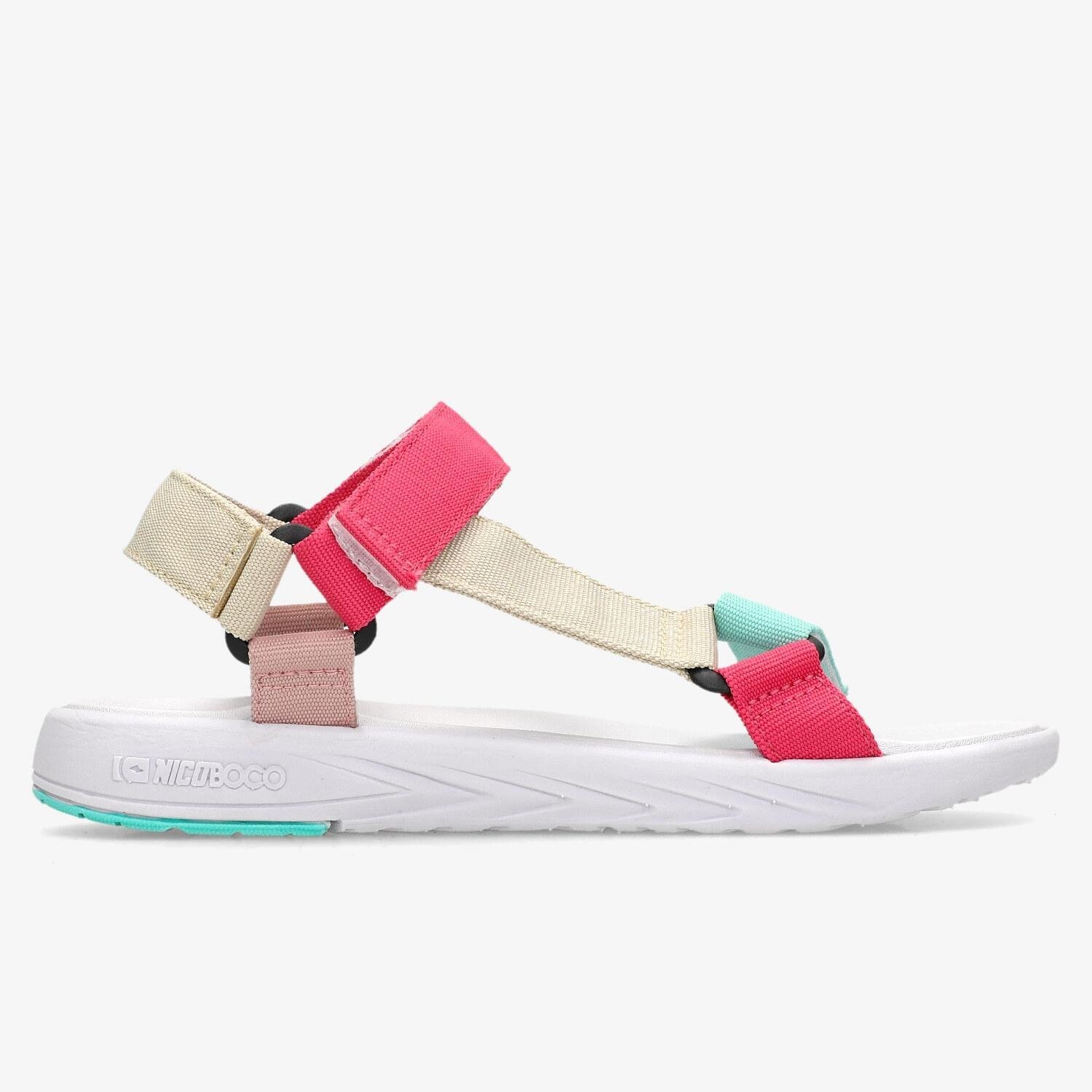 NICOBOCO Nicoboco kipa sandalen wit/roze dames dames