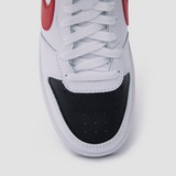 NIKE COURT BOROUGH MID 2 SNEAKERS WIT/ROOD KINDEREN