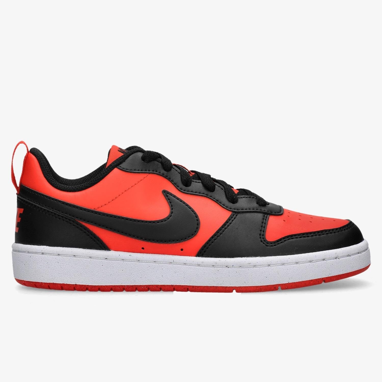 Nike Nike court borough low recraft sneakers rood/zwart kinderen kinderen