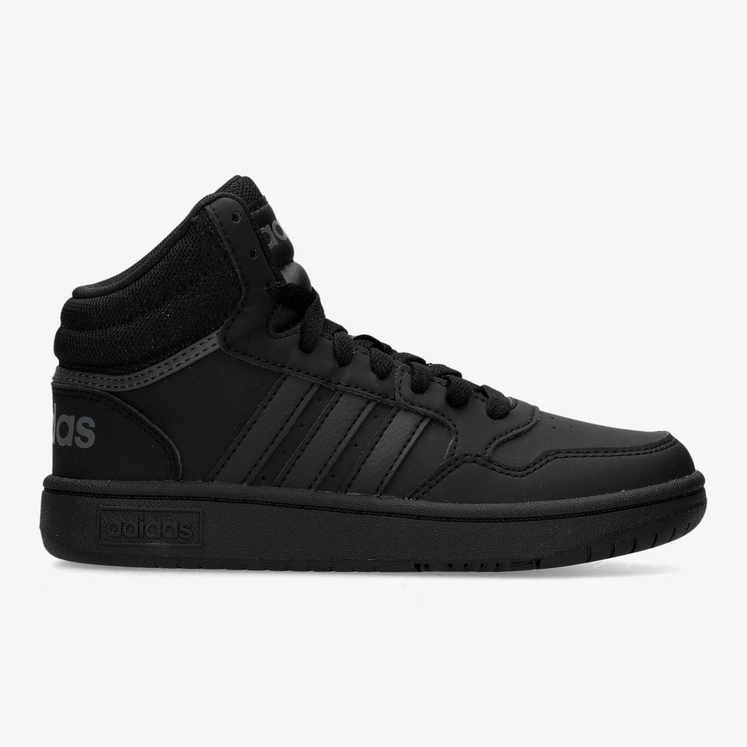 Adidas Uni Sneaker Hoops Mid 3.0 K CBlack/Cblack ZWART 34