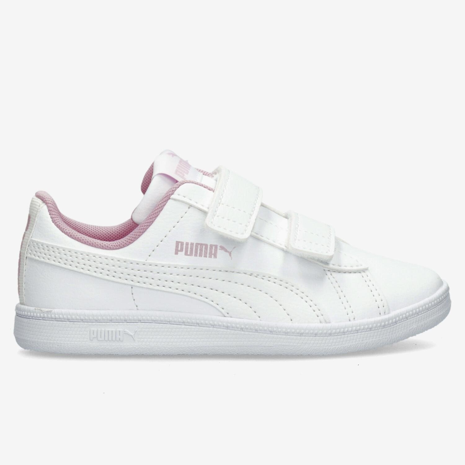 Puma Puma up v sneakers wit/roze kinderen kinderen