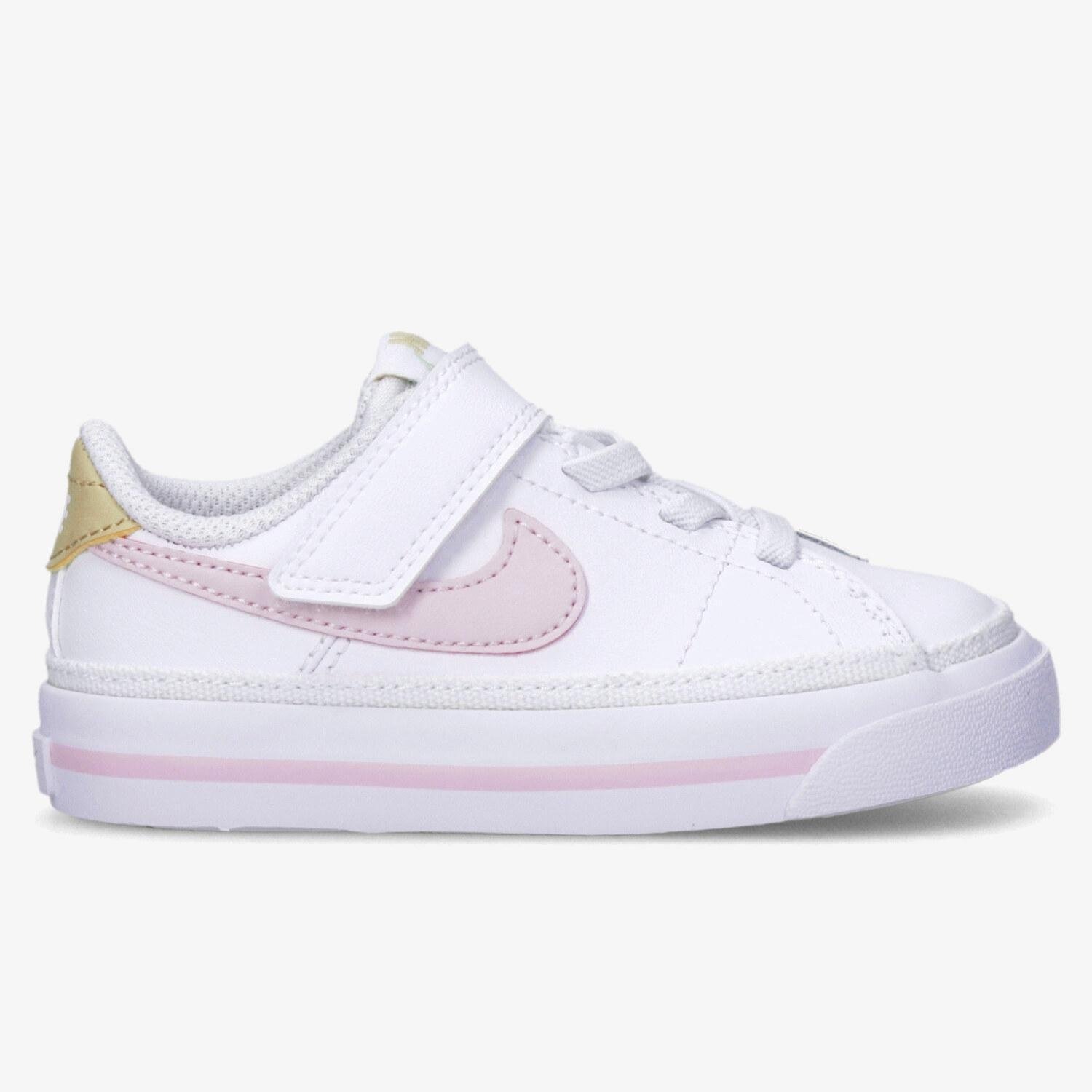 Nike Nike court legacy sneakers wit/roze kinderen kinderen