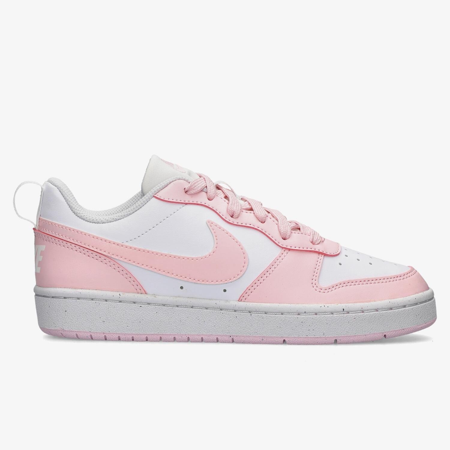 Nike Nike court borough low recraft sneakers wit/roze kinderen kinderen