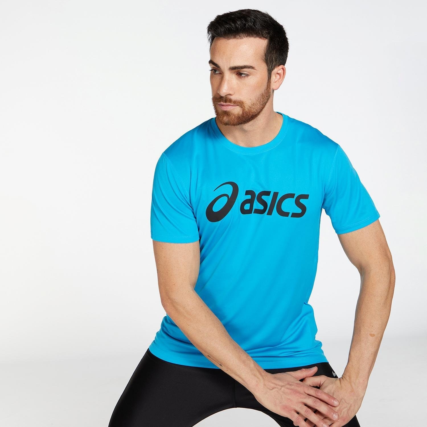 Asics Asics core logo hardloopshirt blauw heren heren