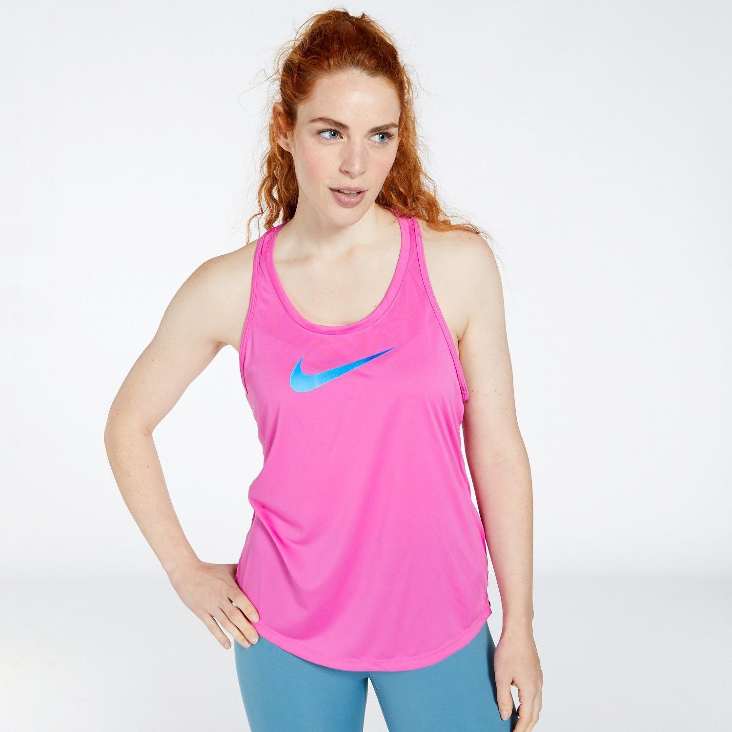 Nike Nike one swoosh hardlooptanktop roze dames dames