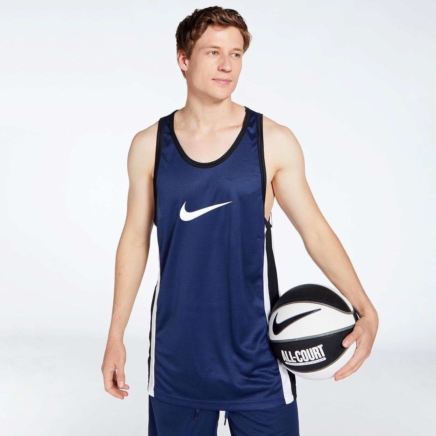 Nike Nike icon basketbaltanktop blauw heren heren
