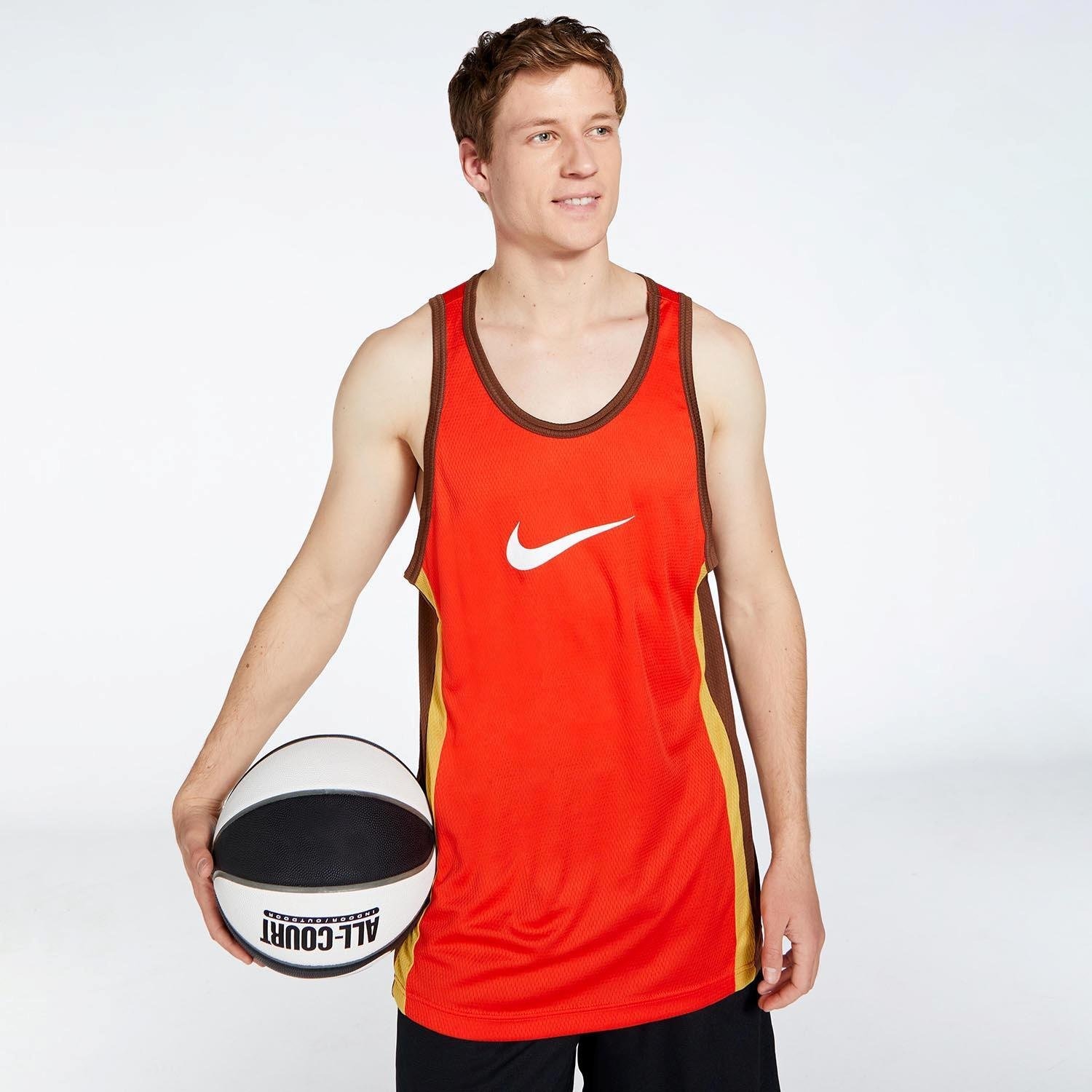 Nike Nike icon basketbaltanktop rood heren heren