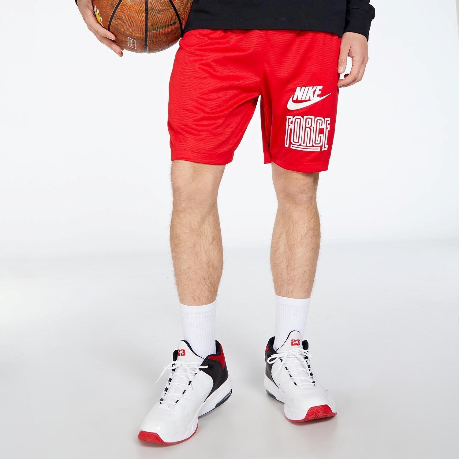 Nike Nike starting 5 basketbalshort rood heren heren