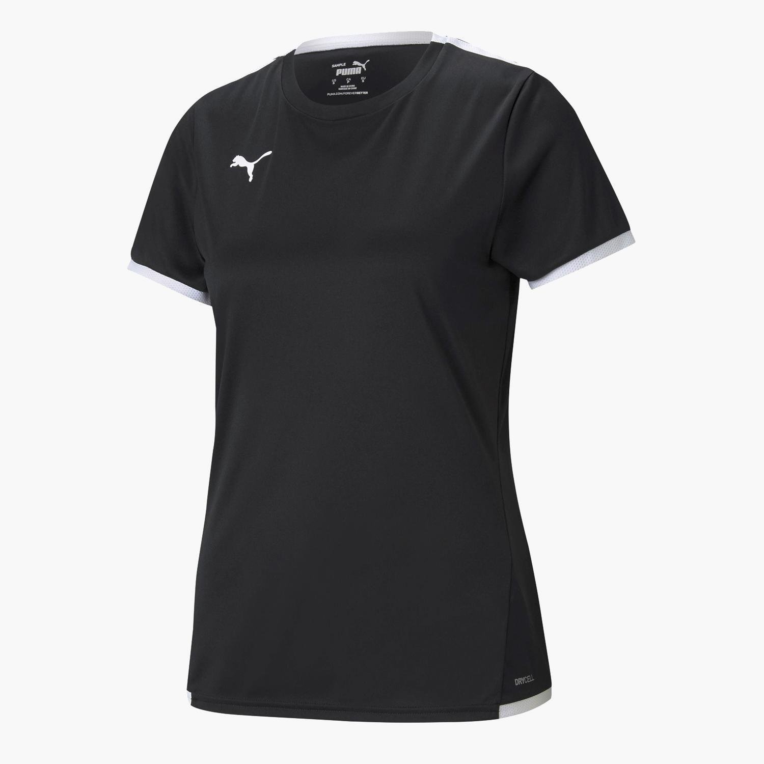 Puma Teamliga Jersey dames voetbal T-shirt - Zwart - Maat M