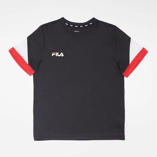 Fila Fila basic voetbalshirt zwart/rood kinderen kinderen