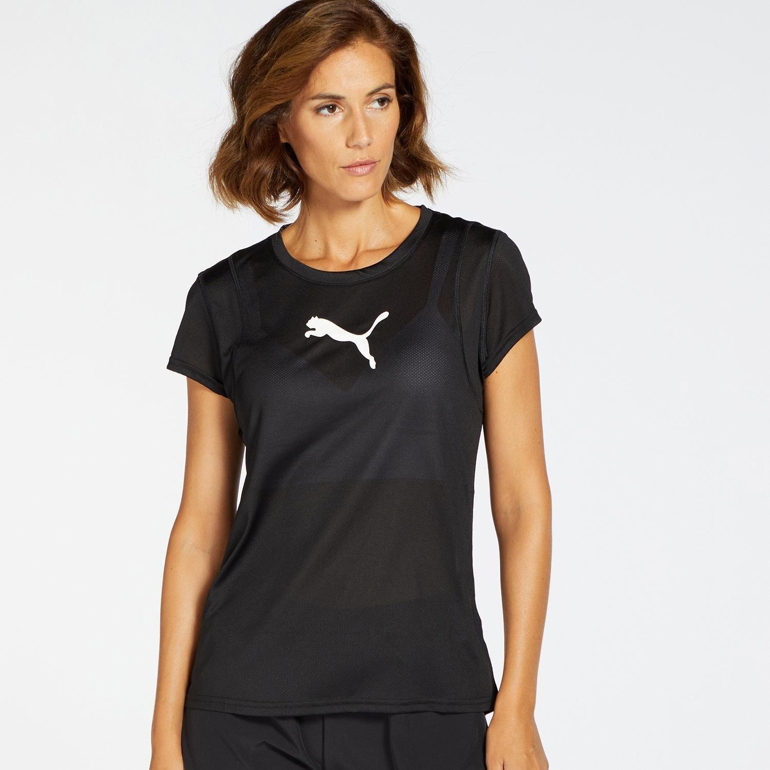 Puma Train All Day dames sport T-shirt - Zwart - Maat XL