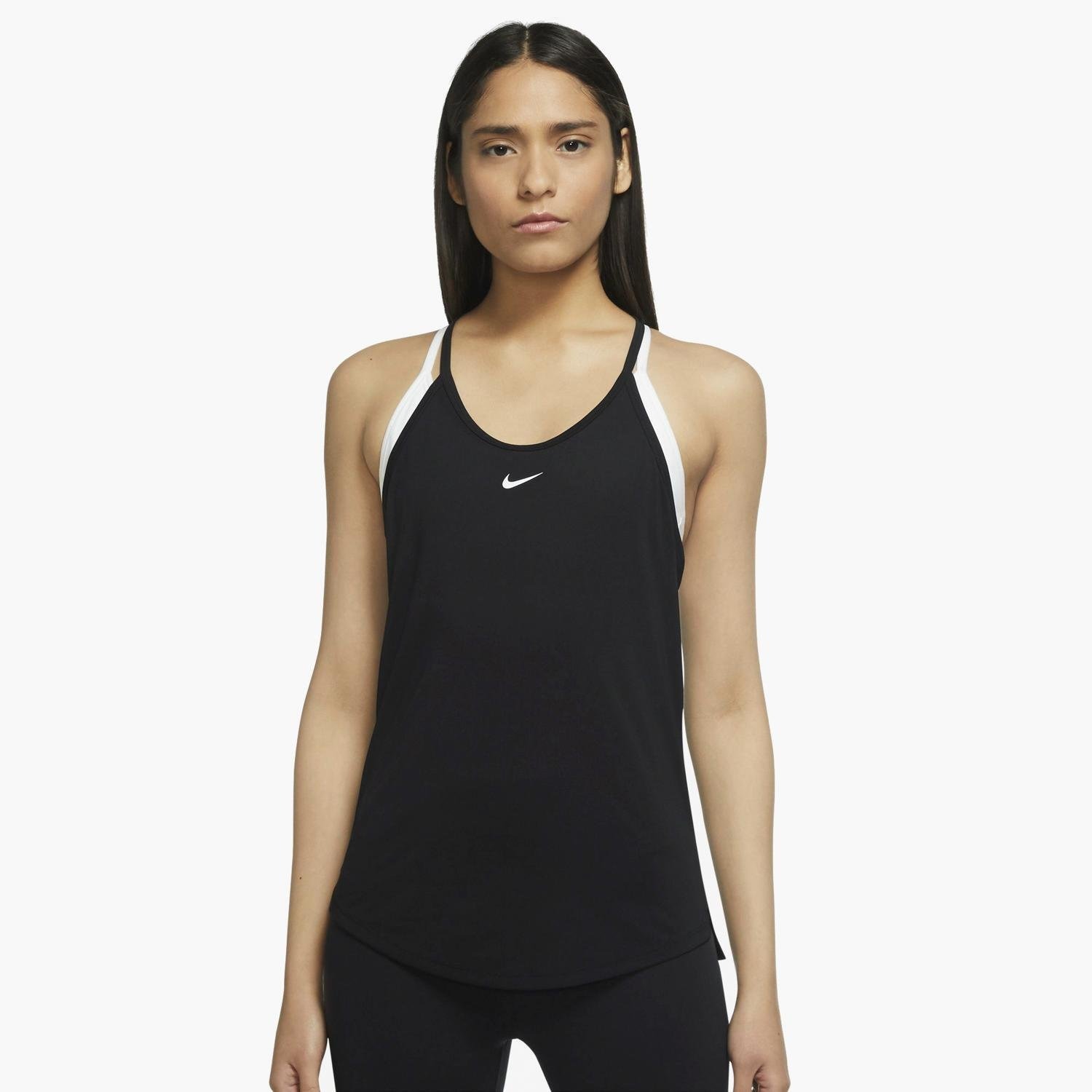 Nike Nike dri-fit one elastika sport tanktop zwart dames dames