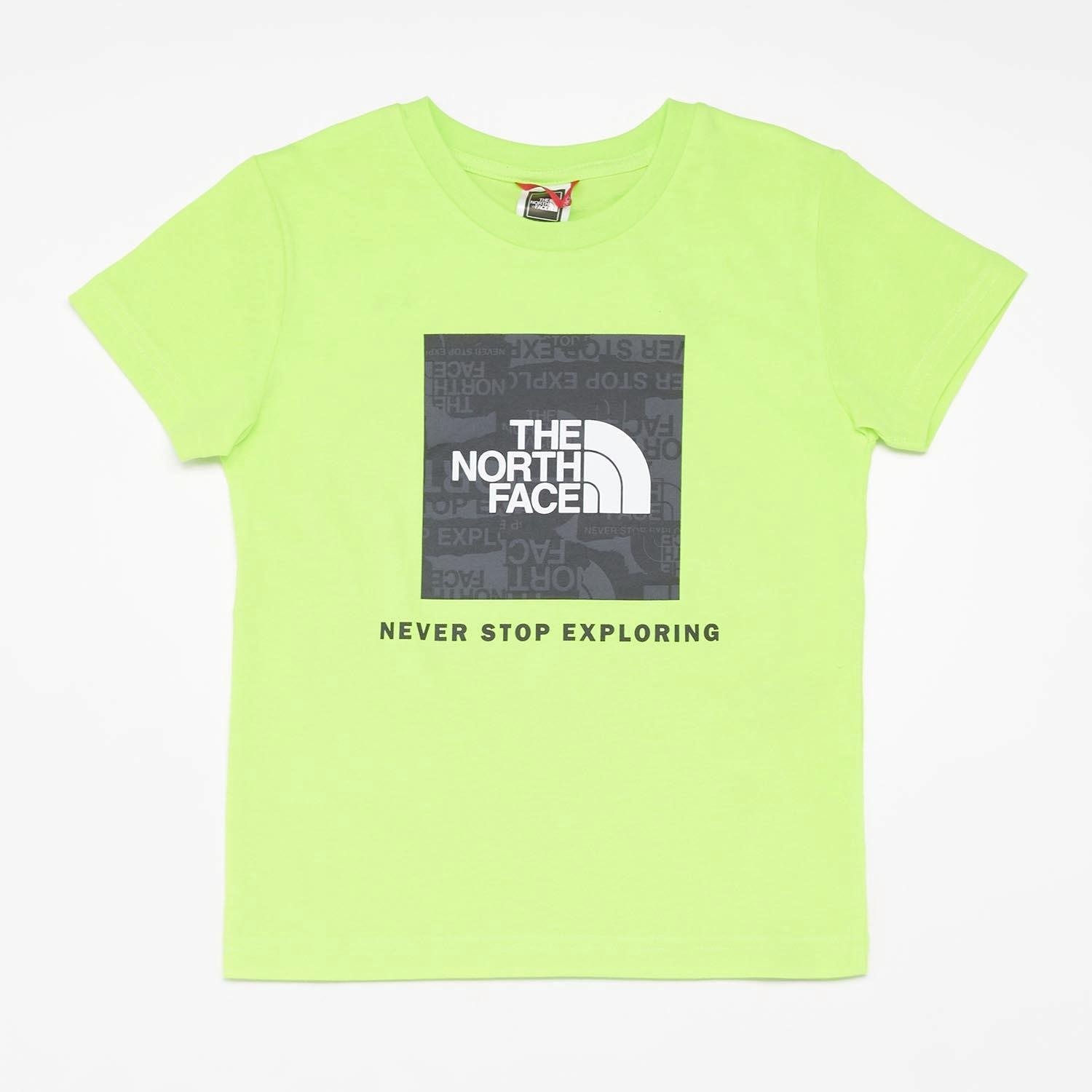 The North Face The north face red box shirt geel kinderen kinderen