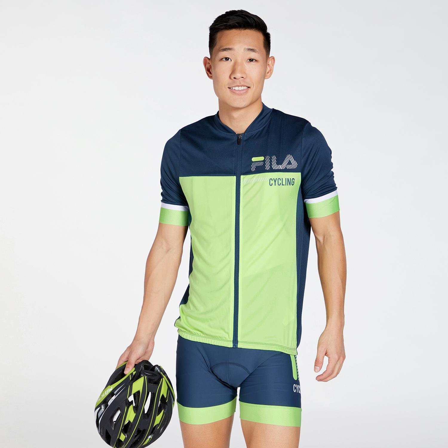 Fila Fila jersey fietsshirt blauw/groen heren heren