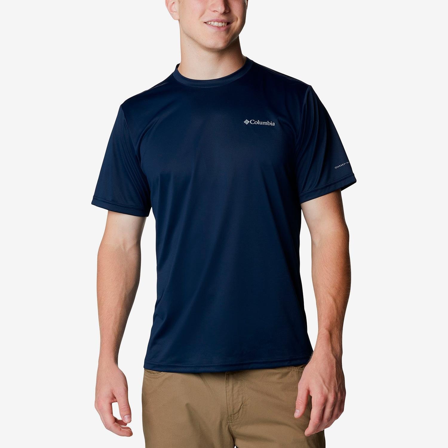 COLUMBIA Hike™ Crew Korte Mouwen T-Shirt Heren - Collegiate Navy - L