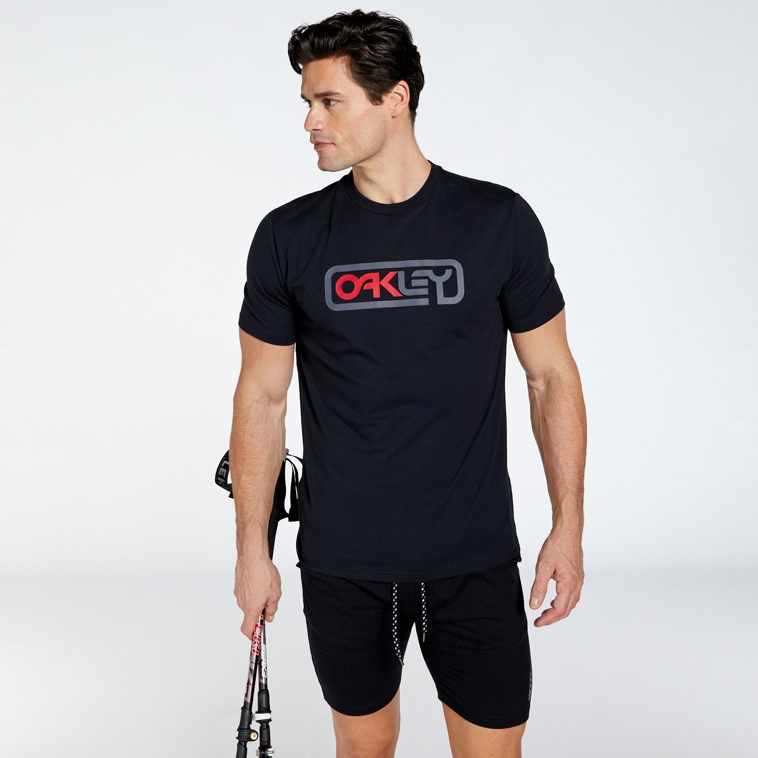 Oakley Oakley locked in b1b outdoorshirt zwart/grijs heren heren