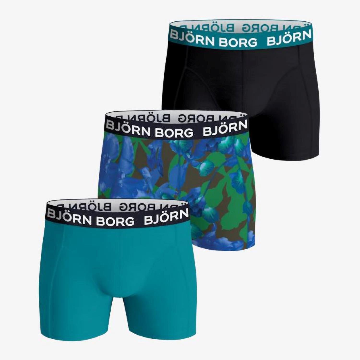 Björn Borg Boxers 3 Pack - Blauw - M