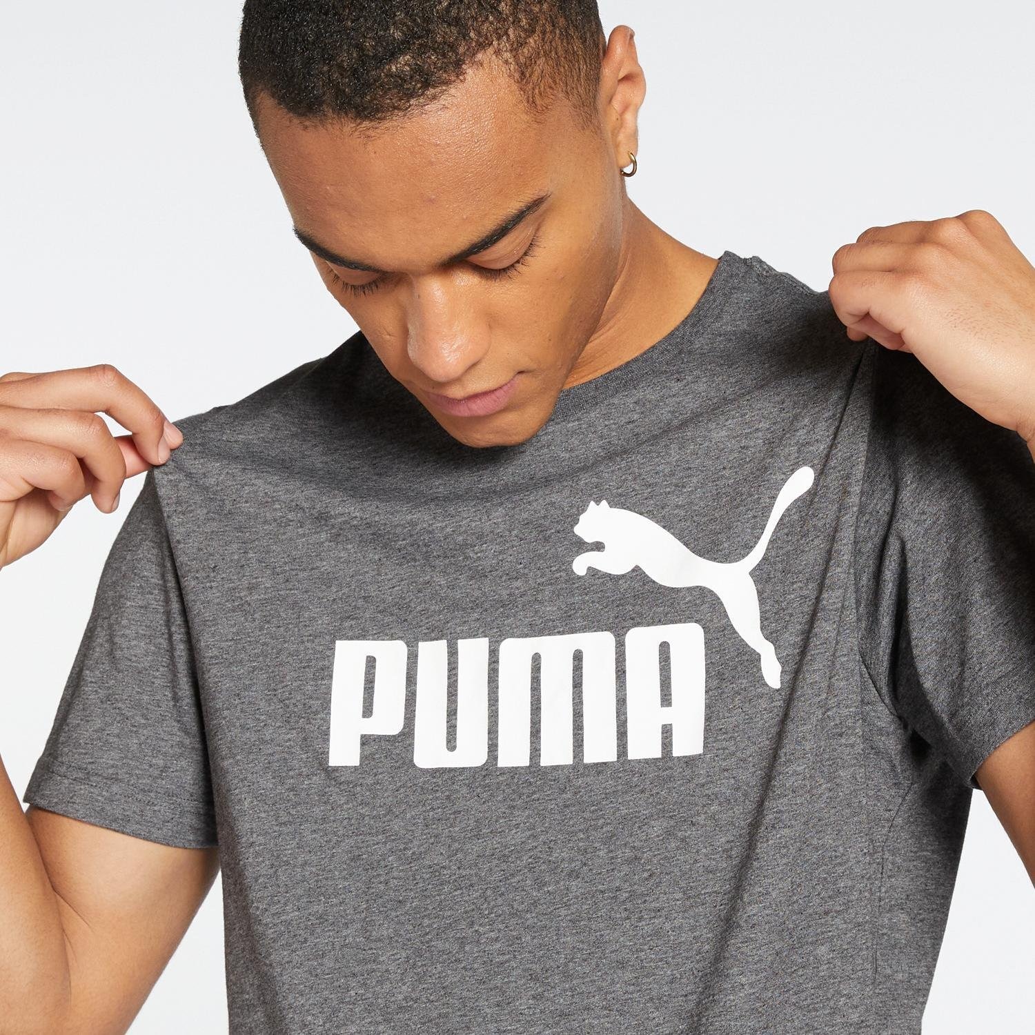 Puma Puma heather shirt grijs heren heren