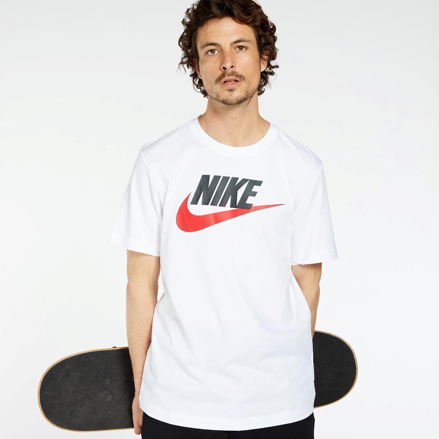 Nike Nike logo shirt wit heren heren