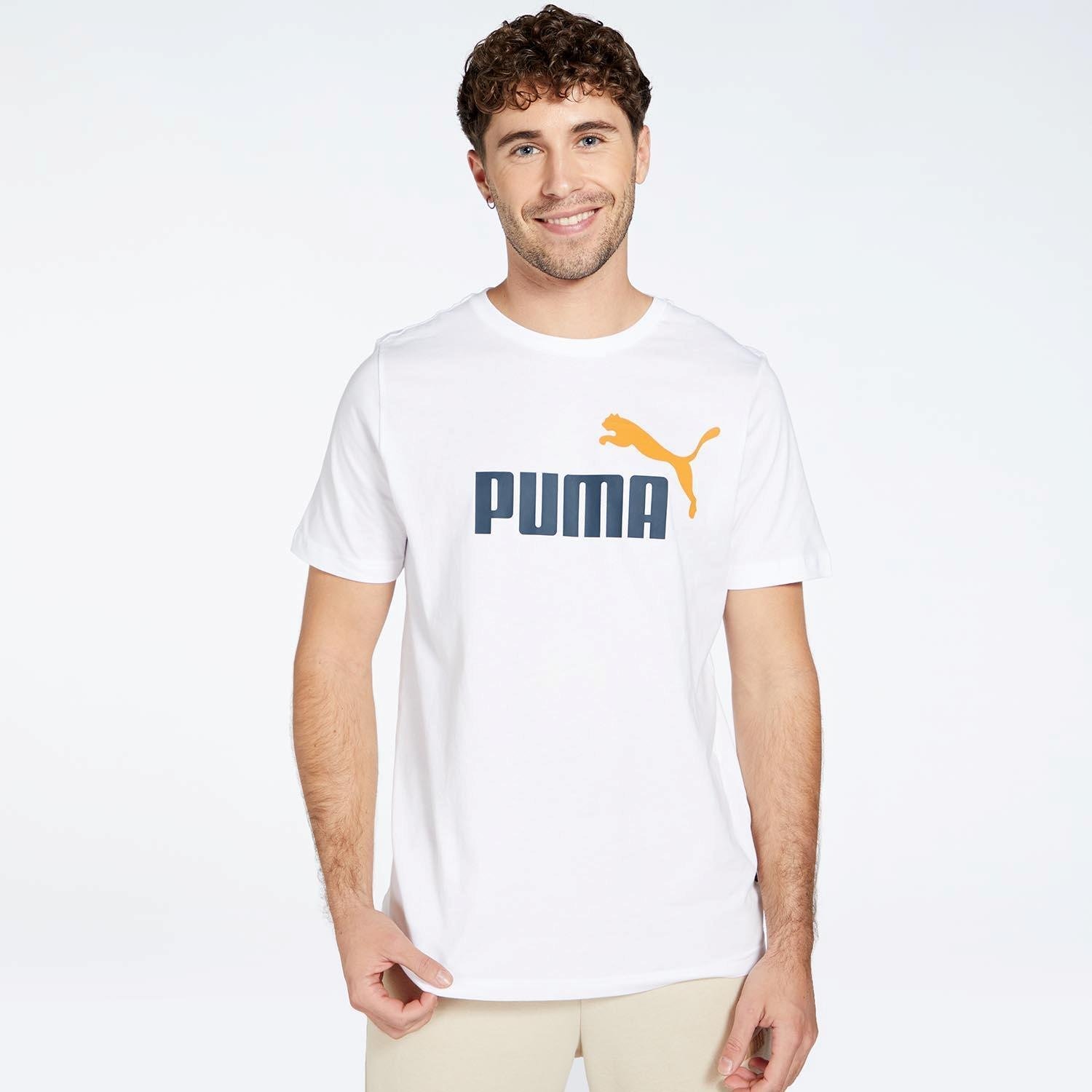 PUMA Ess+ 2 Col Logo Tee Heren Sportshirt - Maat XL