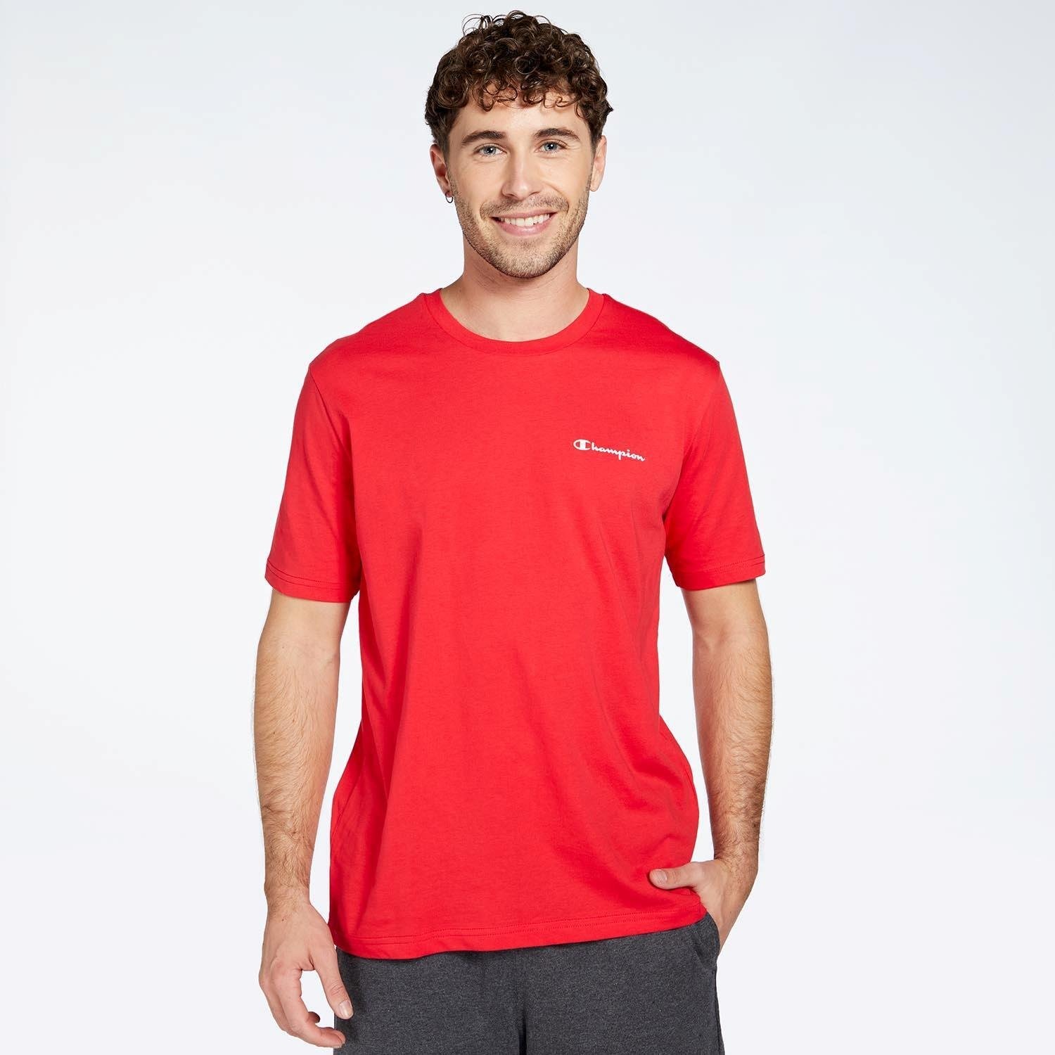 Champion Champion small logo shirt rood heren heren