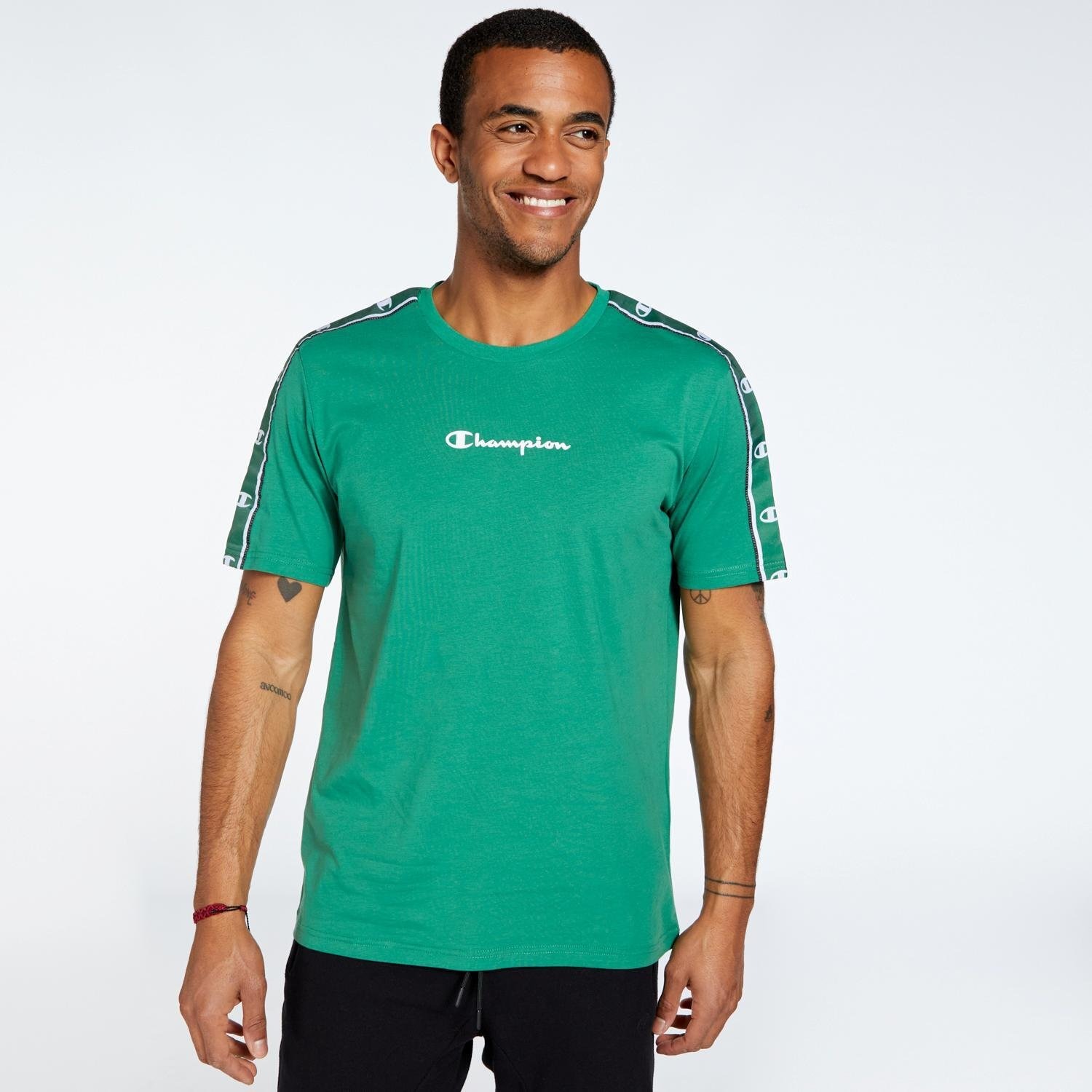 Champion Champion tape shirt groen heren heren