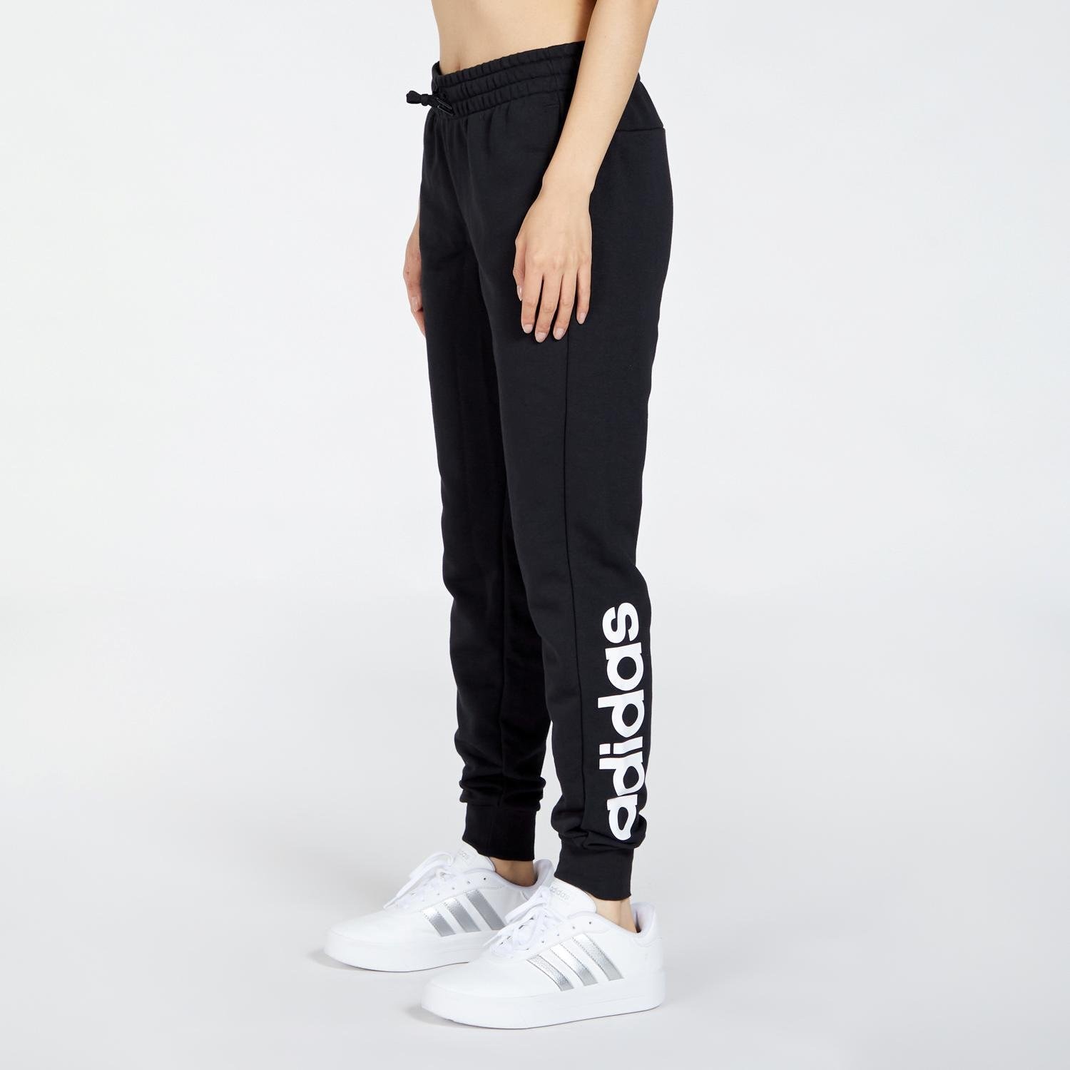 adidas Adidas essentials linear french terry joggingbroek zwart dames dames