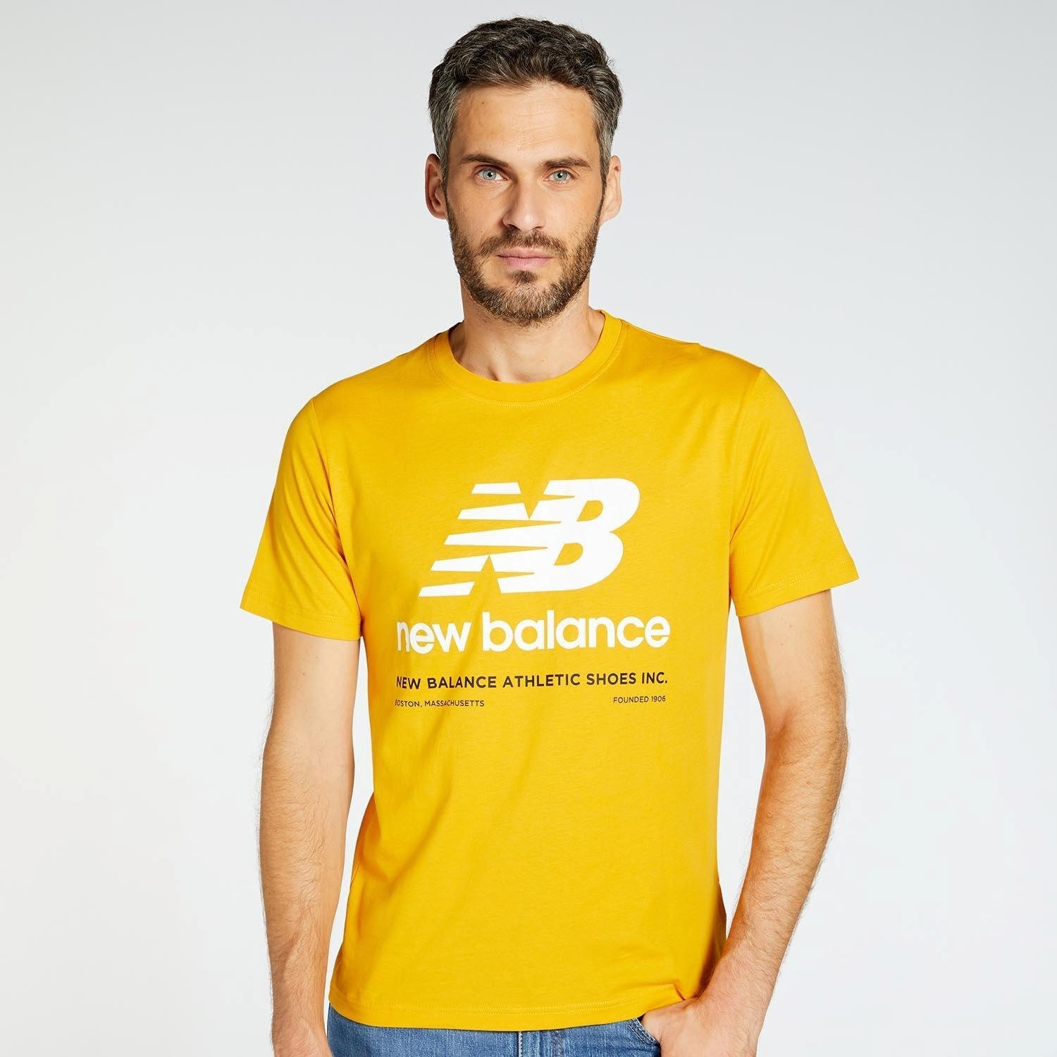 New Balance New balance frame shirt geel heren heren