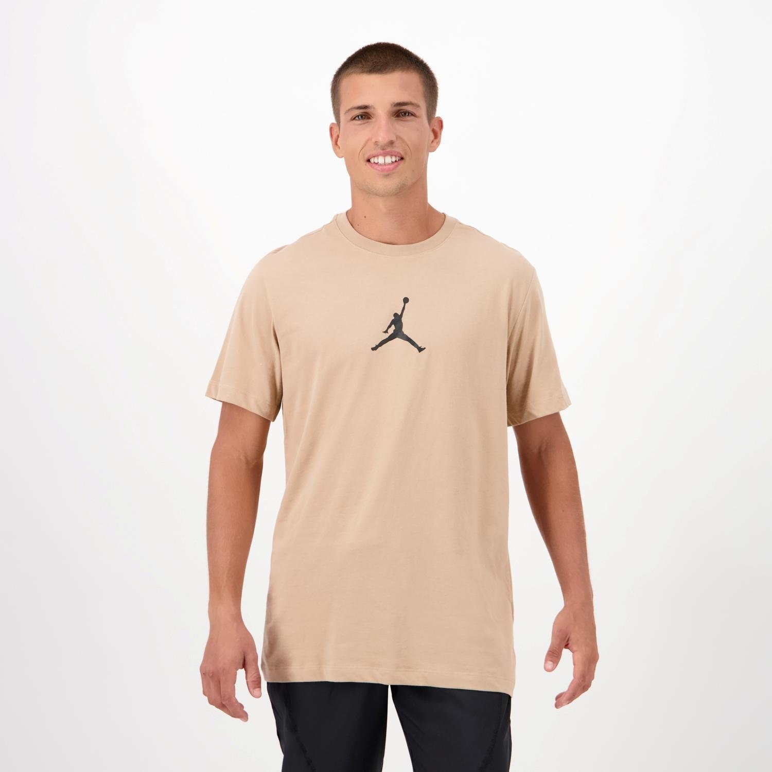 Nike Nike jordan small logo shirt beige heren heren