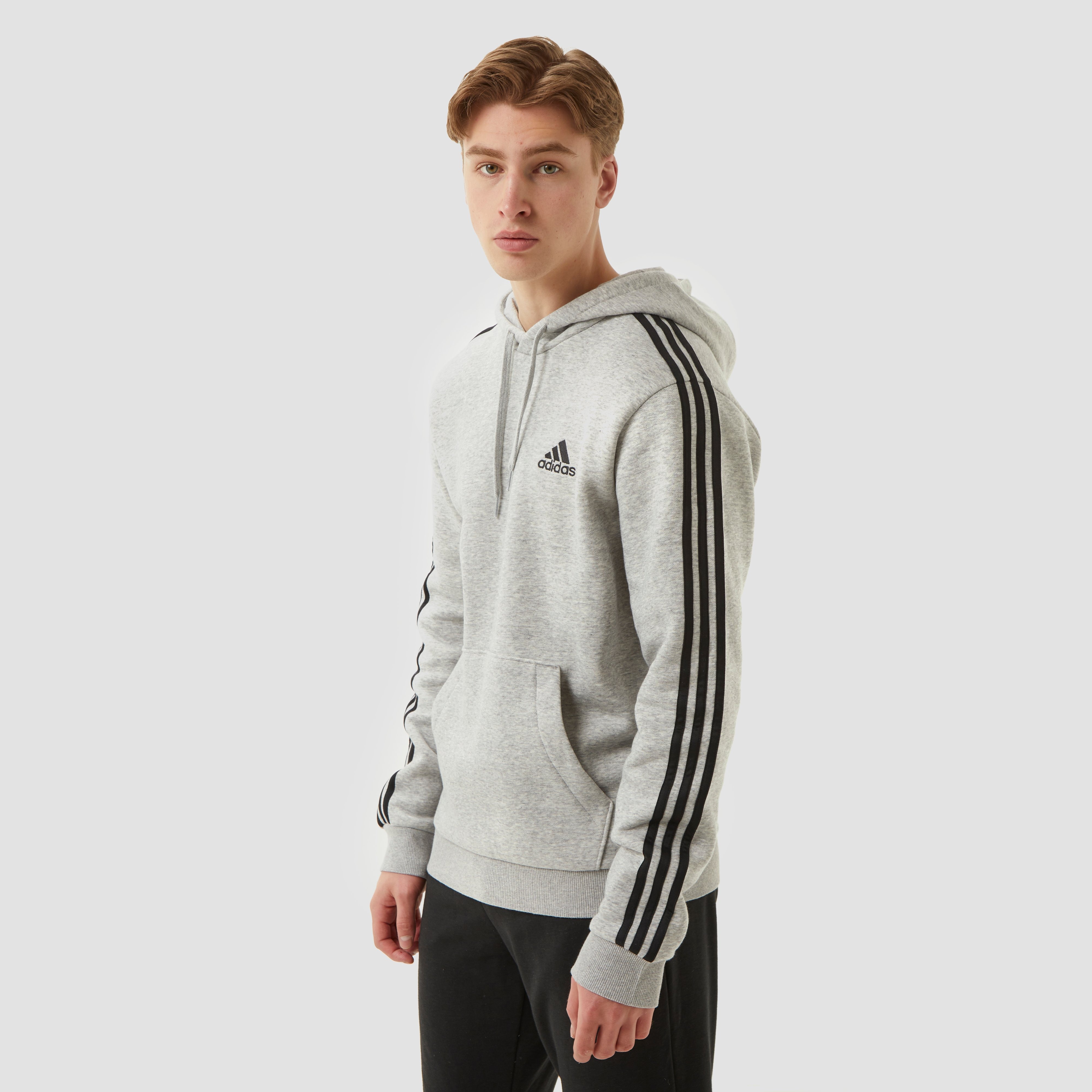 Imperial nikkel meester ADIDAS ESSENTIALS 3-STRIPES FLEECE TRUI GRIJS HEREN