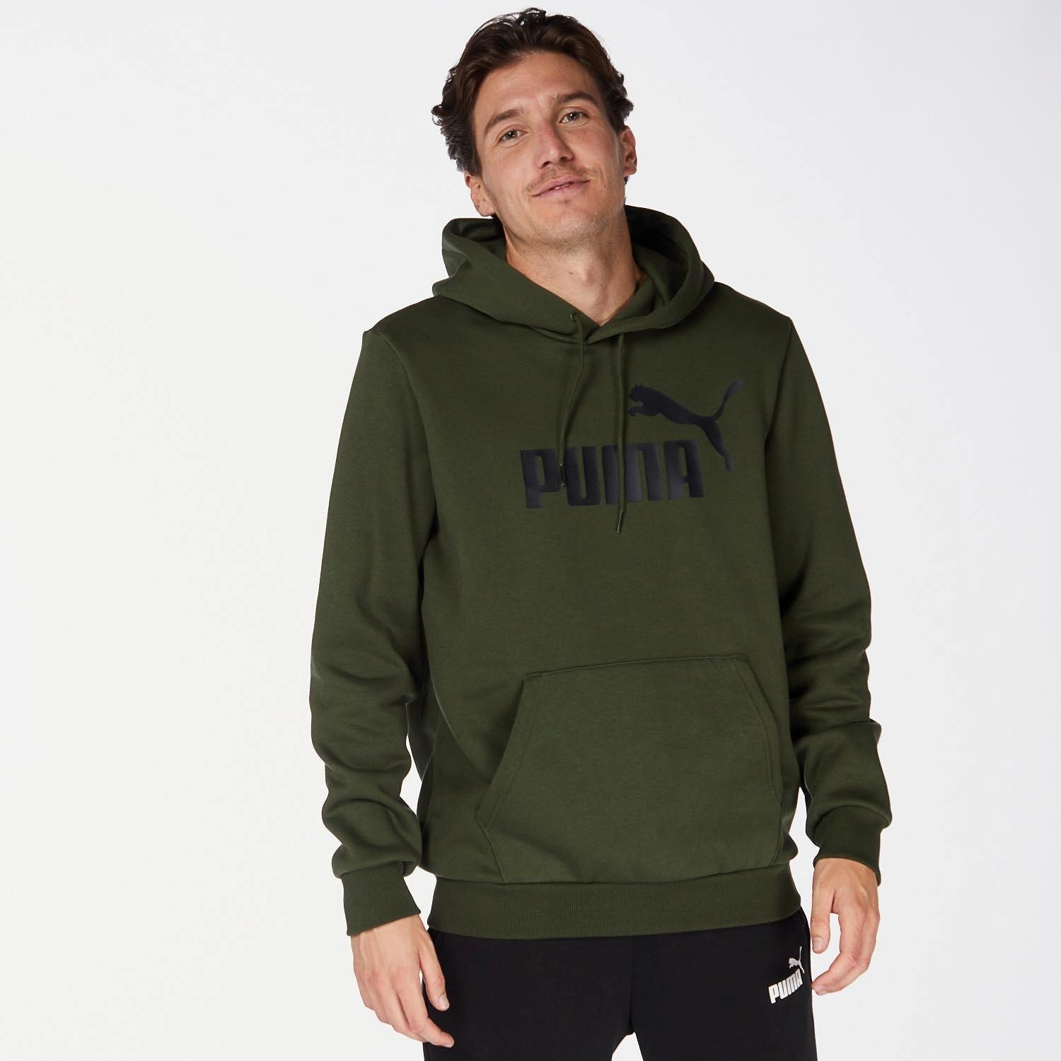 Puma Puma essentials big logo trui groen heren heren