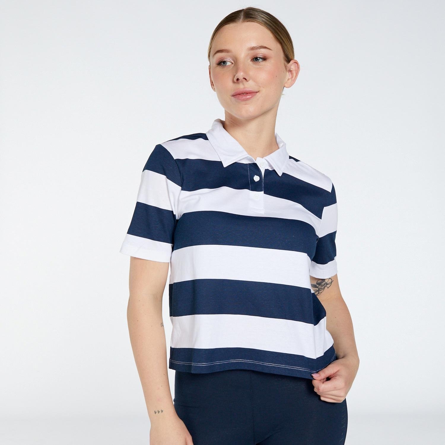 UP Up basic polo blauw/wit dames dames
