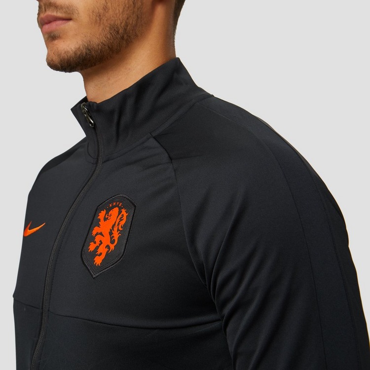 NIKE UEFA EURO 2020 KNVB NEDERLAND I96 ANTHEM TRACK VOETBALJAS 20/22 ZWART HEREN