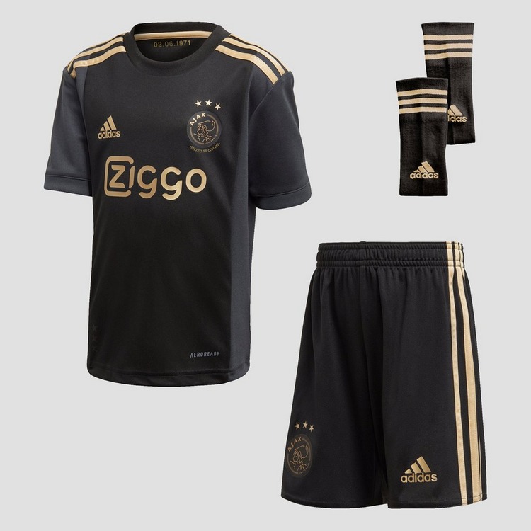 ADIDAS AFC AJAX THIRD MINIKIT 20/21 ZWART/GOUD KINDEREN