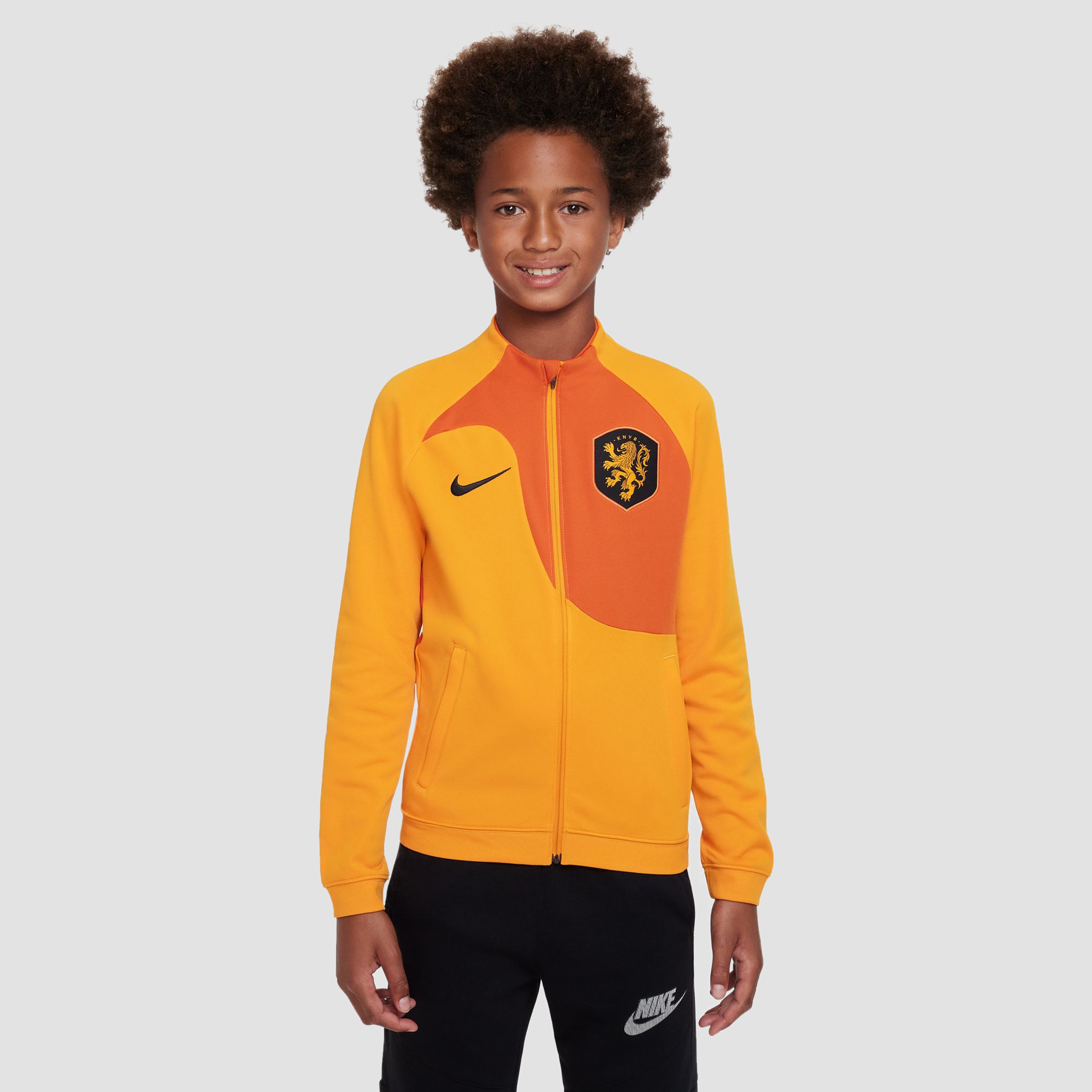 Nike Nike knvb nederland academy pro trainingsjas 22/23 oranje kinderen kinderen