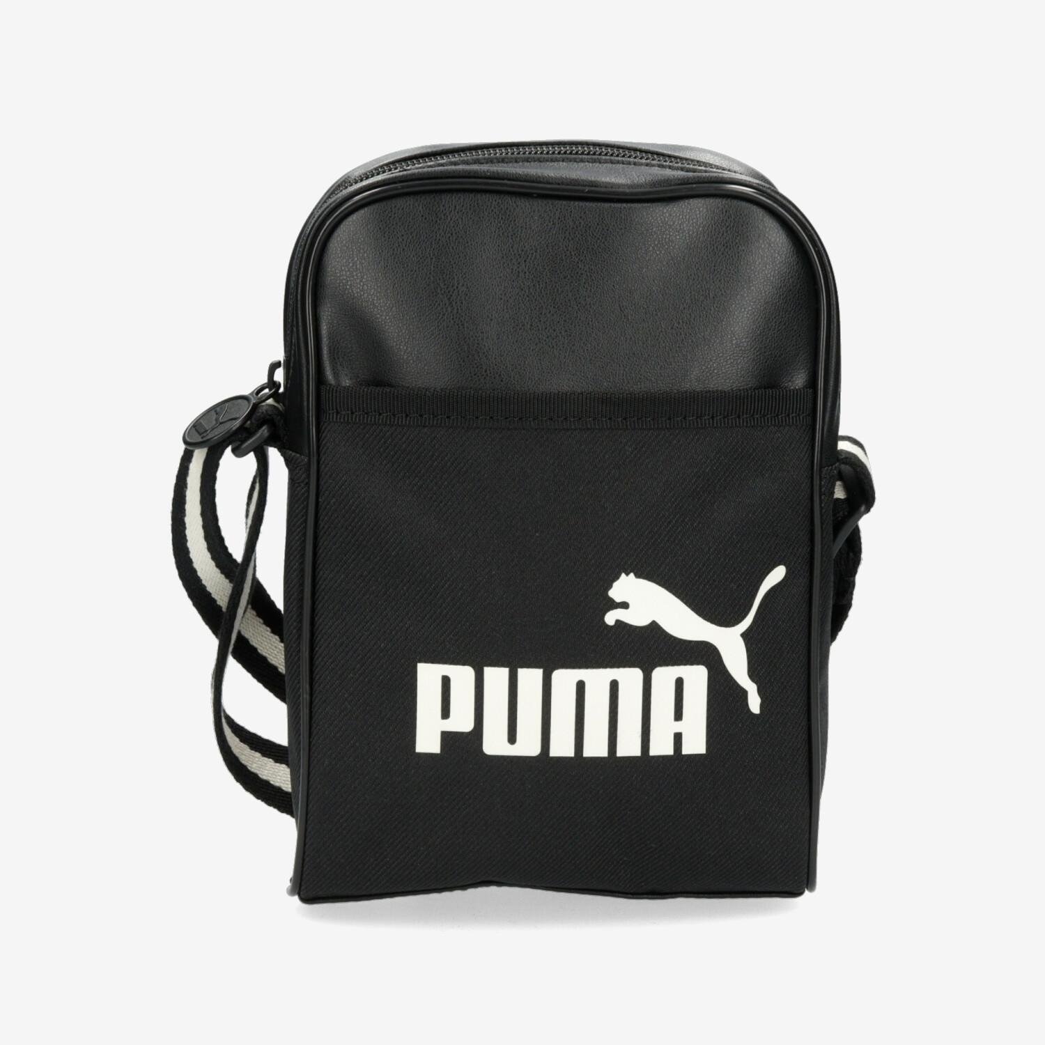 Puma Puma campus compact schoudertas zwart kinderen