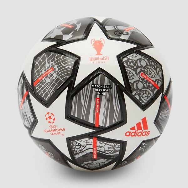 Adidas Uefa Champions League Finale 21 20th Anniversary Mini Voetbal Zilver