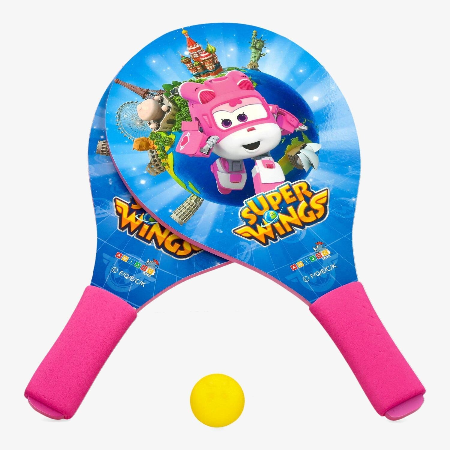 LICENSE License super wings beachball set roze/blauw kinderen kinderen