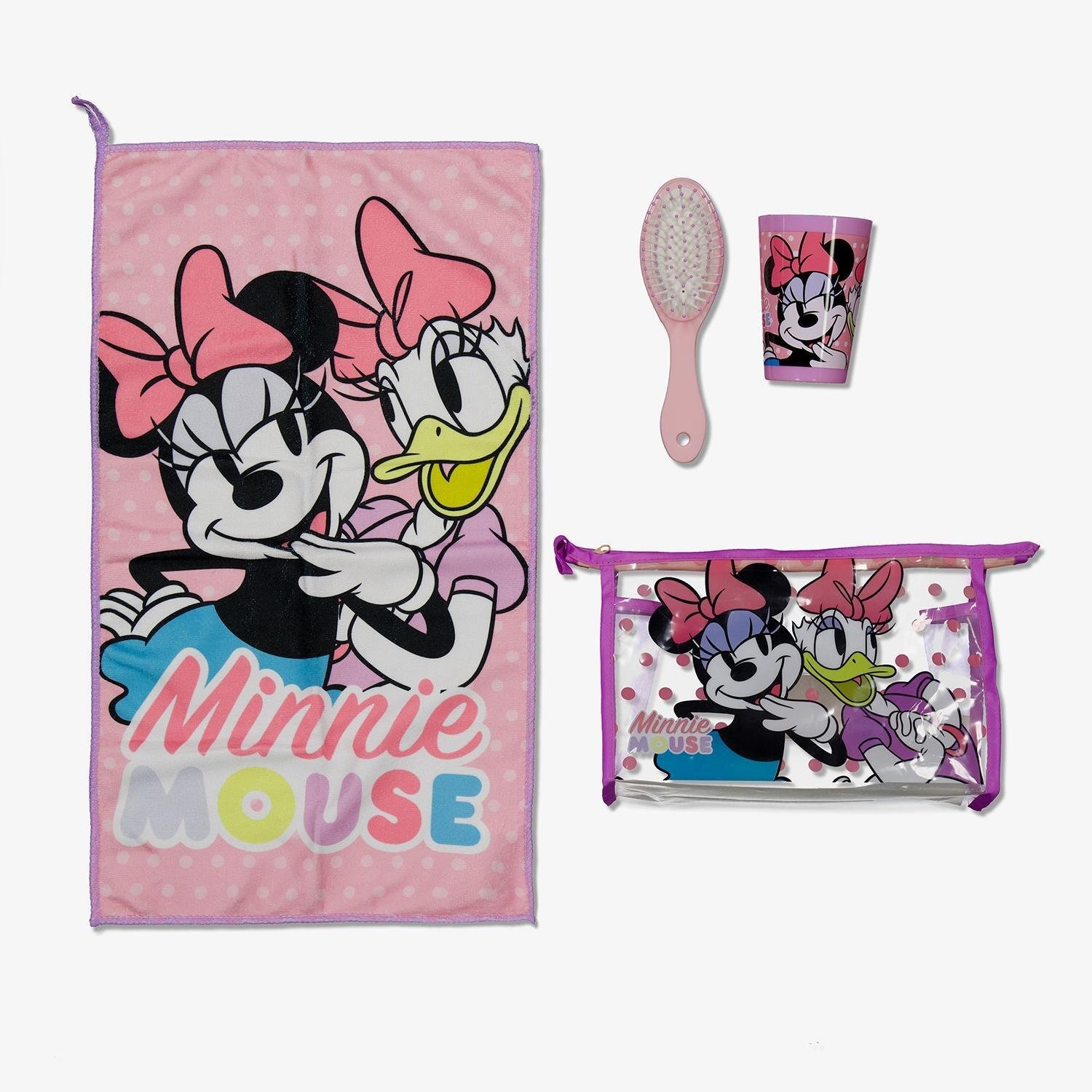 LICENSE MINNIE MOUSE VANITY TOILETTAS SET ROZE